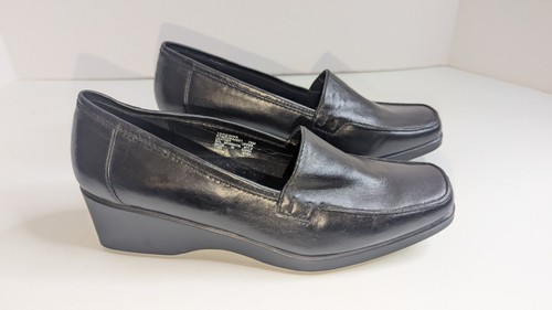 Bass Women's Teresina Sz 7.5 M Black Leather Slip On Shoes Academia Career - Picture 2 of 13