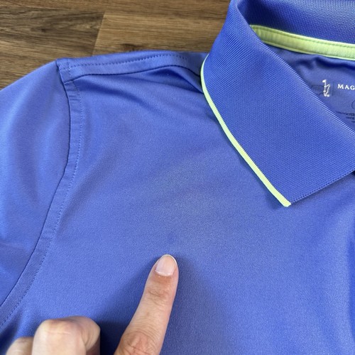 Magnolia Lane Masters Golf Poloshirt Damen Large Performance Blau Kurzarm - Bild 4 von 8