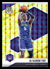 2020-21 Panini Mosaic - De'Aaron Fox #168 Reactive Yellow Prizm Sacramento Kings