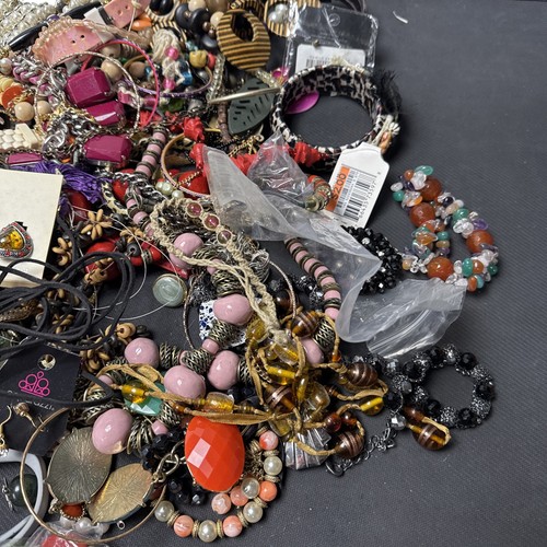 Vintage to Now Junk Scrap Broken Jewelry Lot Tangled Arts Crafts Repurpose 18lbs - Picture 9 of 14