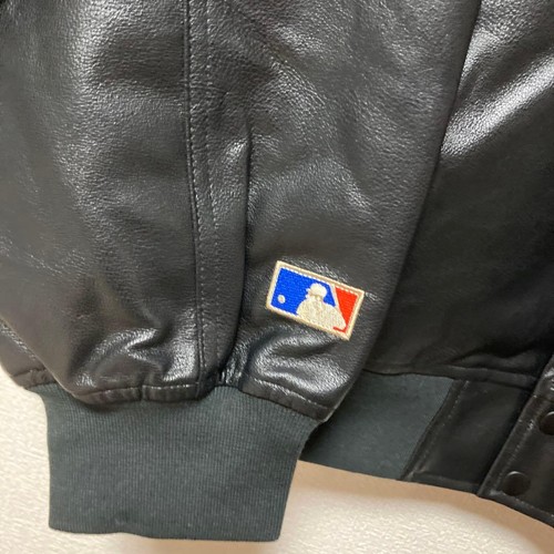 Los Angeles Dodgers Varsity Jacket Black Leather Sleeve  - Picture 9 of 9