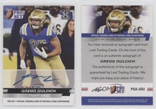 2022 Leaf Pro Set Draft Auto Greg Dulcich Gregg Dulcich #PSA-GD2 Rookie Auto RC