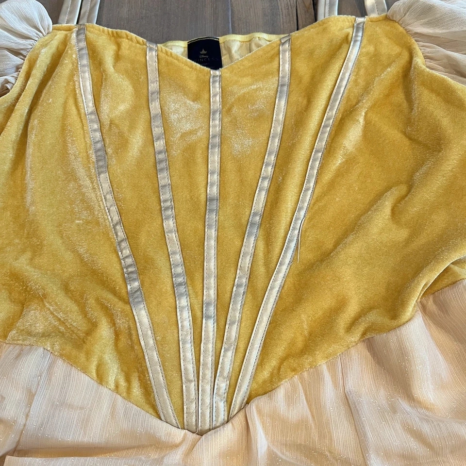 Disfraz de Princesa Disney Para Mujer Amarillo Teatro Talla XL Foto 2 de 4