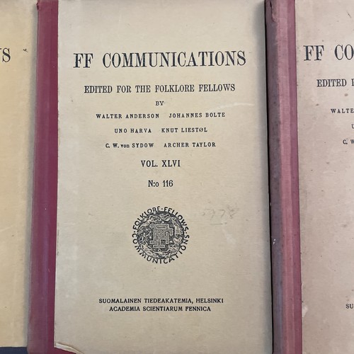 FF Communications Folklore Fellows 6 Books Ethnology Mythology-1940s-50s - Picture 6 of 17