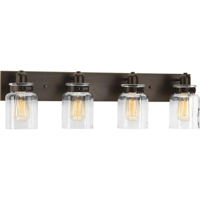 Progress Lighting Calhoun 30.25'' 4-Light Antique Bronze Vanity Light - New