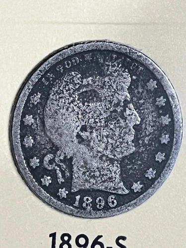 1896-S Barber Quarter