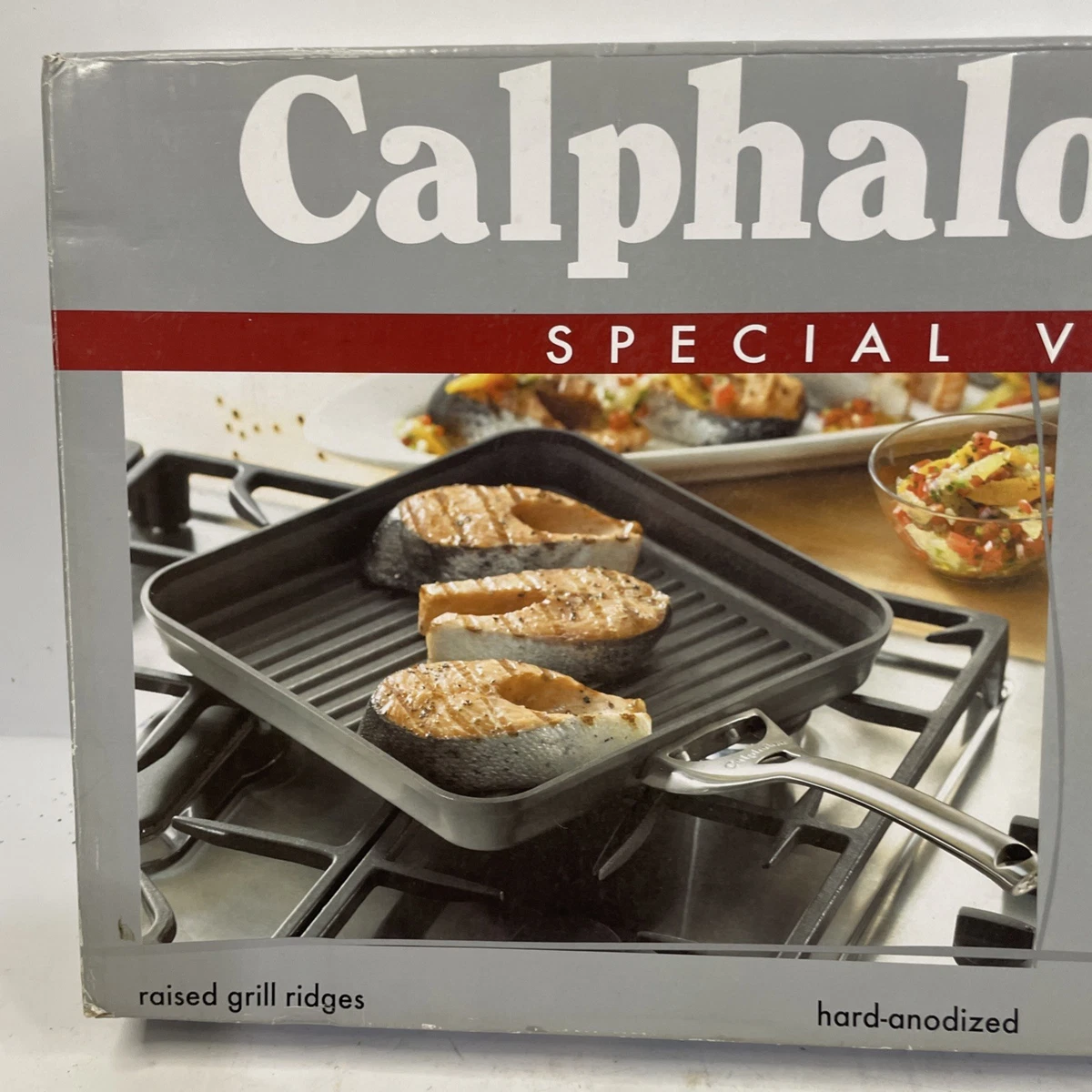 "Calphalon Contemporary 11"" Cuadrado Antiadherente Parrilla Sartén 28 cm Mango Stay-Cool"
