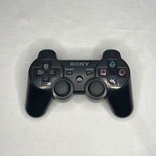 SONY Playstation 3 PS3 SIXAXIS DualShock 3 Black Controller OEM CECHZC2U Tested