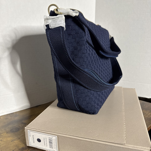 Rothy’s The Mini Zip Bucket Nautical Navy NEW RARE Shoulder Strap 105-010 - Bild 3 von 6