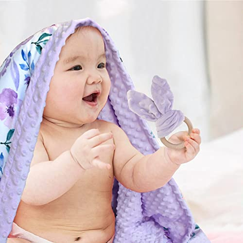 Mantas de bebé para niños niñas manta Minky suave para recién nacido bebé niño pequeño - Imagen 4 de 6