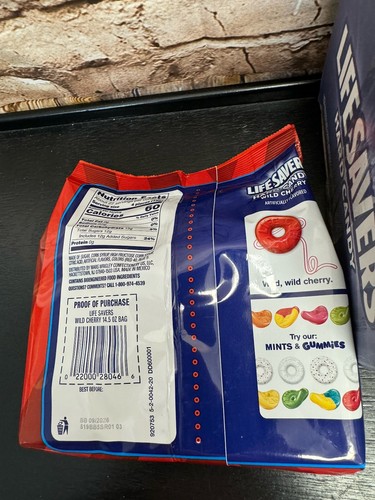 1 Astuccio Salvagente Ciliegia Selvatica Avvolto Singolarmente Caramelle Dure Confezione da 4 14,50 Oz - Foto 4 di 4