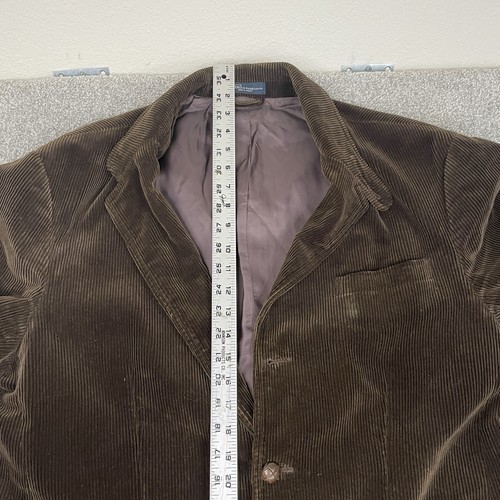 Polo Ralph Lauren Corduroy Sport Coat Mens XL Brown Jacket Blazer 3 Button FLAWS - Picture 10 of 17