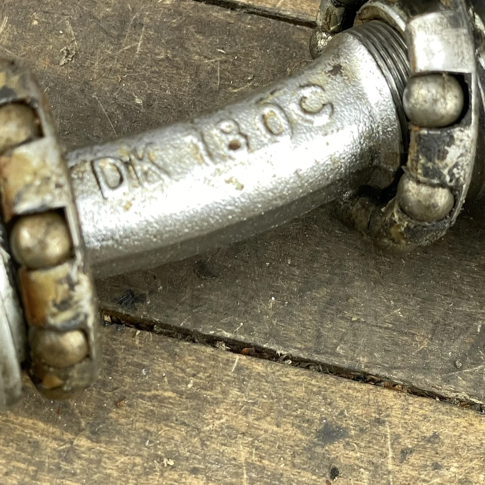 Juego de bielas vintage Haro DK180C BMX 180 mm 1 pieza OPC manivela de bicicleta cromada de una pieza Foto 2 de 4