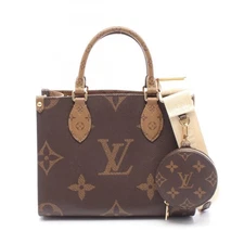 LOUIS VUITTON On the Go PM crossbody tote Handbag M46373 Monogram Reverse Brown