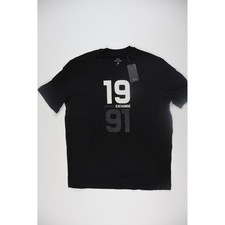 Armani Exchange Mens T-Shirt 1991 Graphic Logo Black Medium NWT