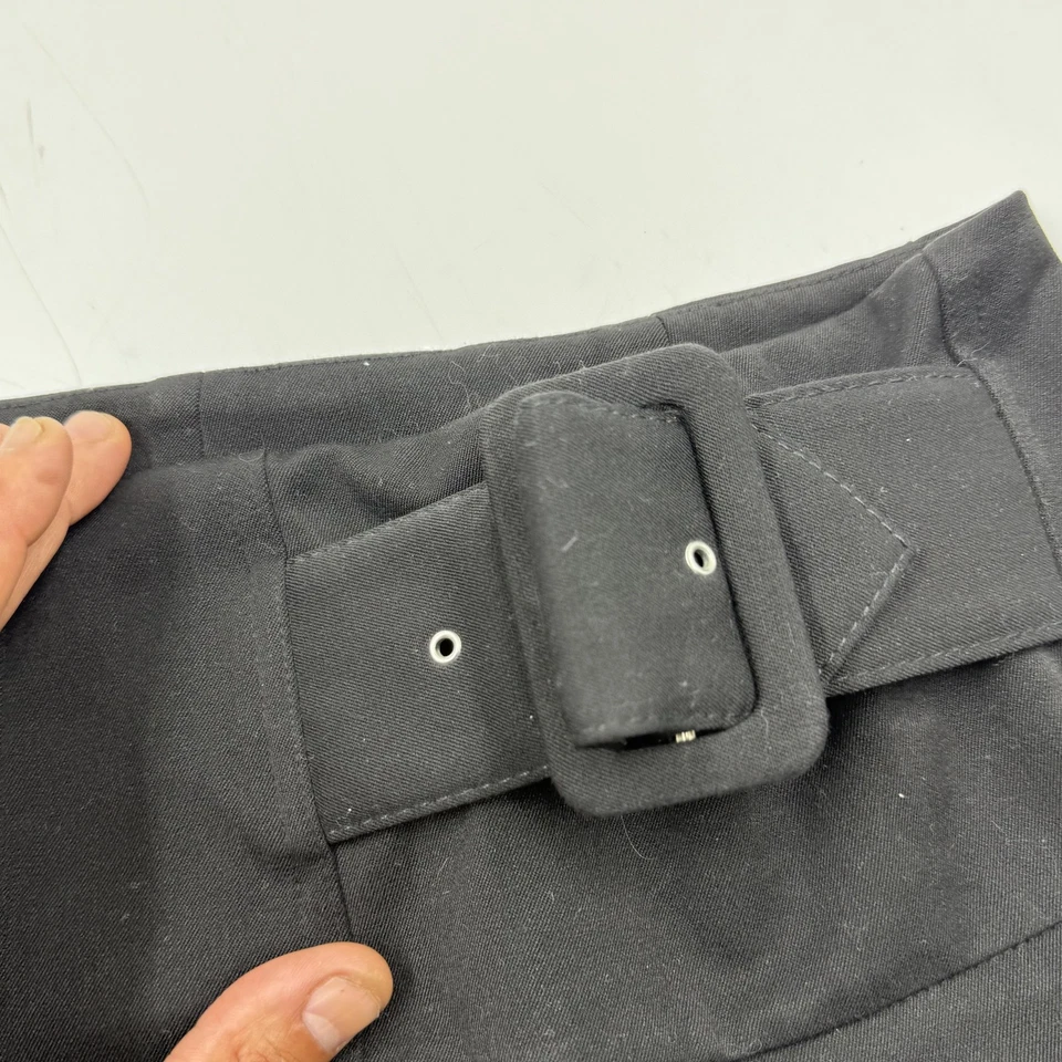 Grace Elements Skirt Womens 8 Black Belted High Waist Pencil Office Career Work - Image 3 of 4