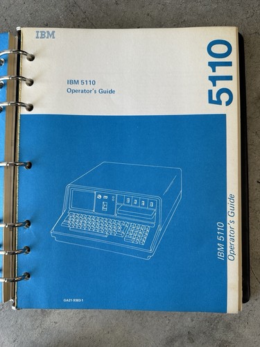 Rare IBM 5110 Computer Reference Manuals. - Zdjęcie 6 z 13
