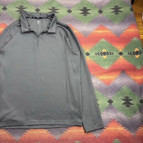 Western Rise Adapt 1/4 Zip Pullover Top Men’s XL Gray Stretch Long Sleeve - Picture 4 of 11