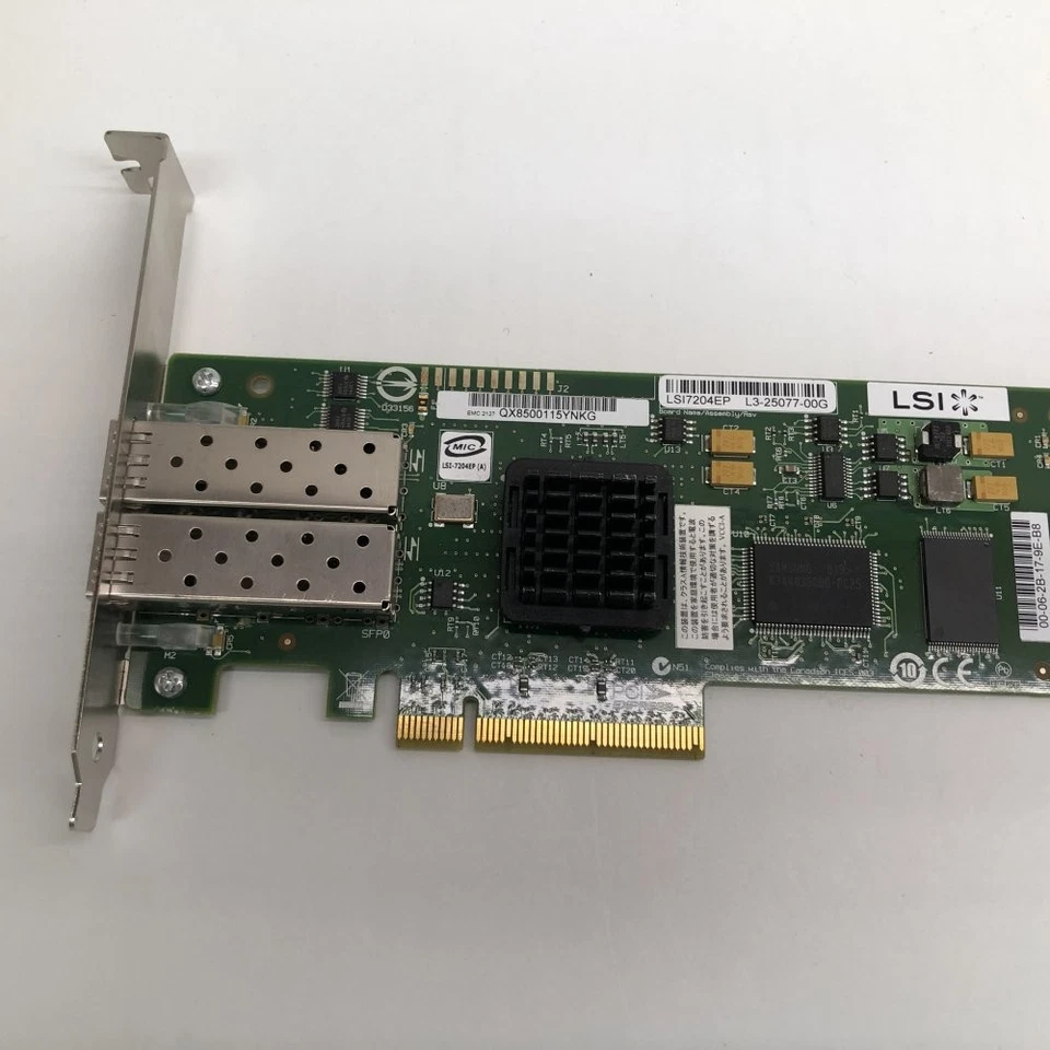 LSI 7204EP Dual-Port PCIe SFP HBA L3-25077-00G - Image 3 of 4