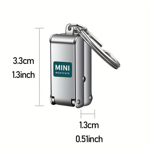 Tagliaunghie Pieghevole Portatile Acciaio Inox Taglia Manicure da Viaggio - Foto 19 di 24