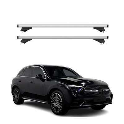 Cross Bars Roof Racks Aluminium for Mercedes GLC Class X253 2020-2022 Silver 2x