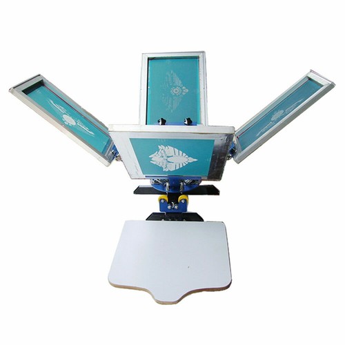 4 Color 2 Station Silk Screen Printing Machine DIY Press T-Shirt Printer Machine - Picture 9 of 12