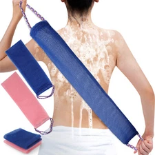 4pcs African Net Sponges, Long African Exfoliating Net Washcloth Bath Scrubber