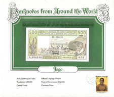 World Banknotes West African States Ivory Coast 1984 500 Francs UNC P-806Ah G.12