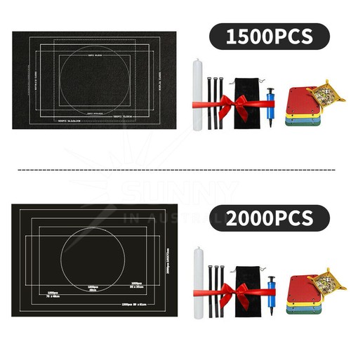 1500/2000PCS Jigsaw Puzzle Roll Up Mat Felt Large Storage Pad Kit Toys Inflator - Picture 11 of 12