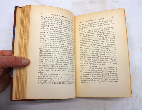 Charles DARWIN 3 Volume Lot 1896 ORIGIN OF SPECIES I II & EXPRESSION OF EMOTIONS - Foto 6 di 16