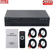 EQ666BT Dual 20-Band Stereo EQ Graphic Equalizer 4pcs Cables Dual RCA Connector