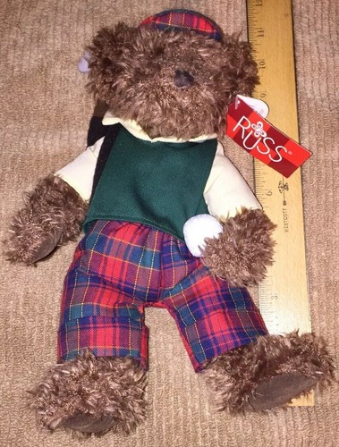 NWT Russ Bears Sports Corner Bogey 10" Plush Golfing Bear - Bild 5 von 5