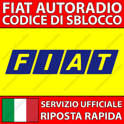 ✅FIAT RADIO CODICE DI SBLOCCO BRAVO FREEMONT IDEA MULTIPLA SCUDO SEDICI TALENTO✅ - Foto 1 di 6