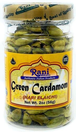 Rani Green Cardamom Pods Spice (Hari Elachi) 2oz (56gms) - Afbeelding 1 van 6