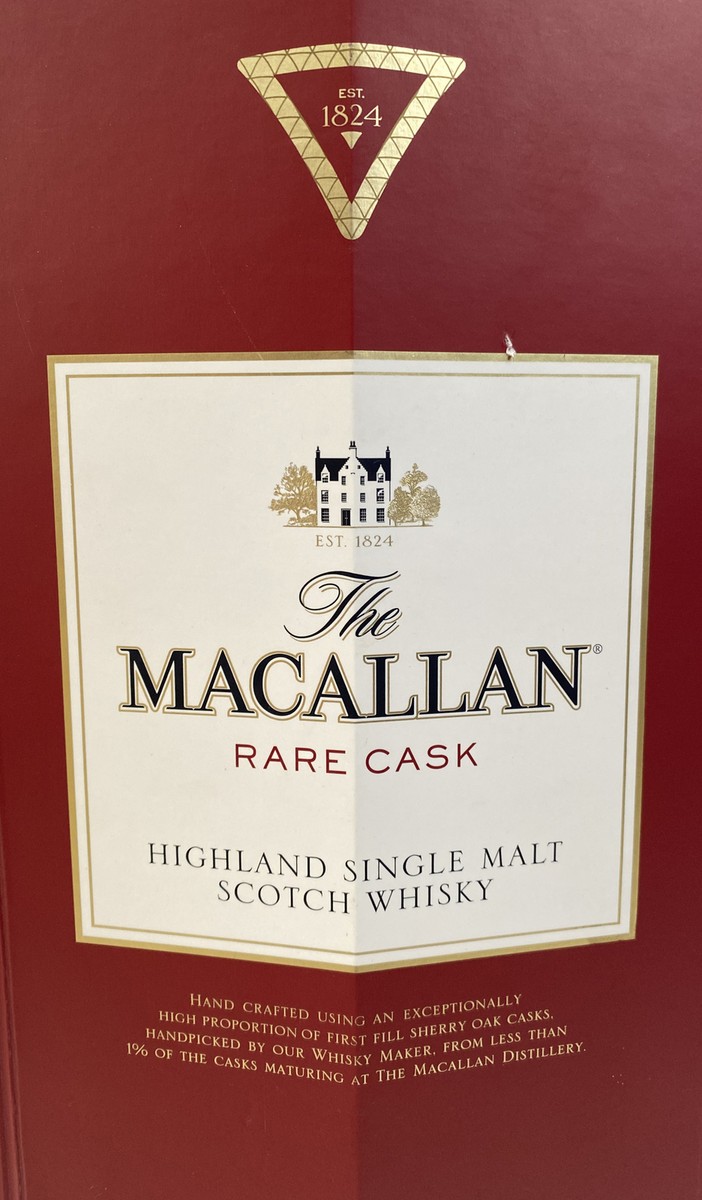 The Macallan Rare Cask Single Malt Scotch Whiskey Empty The Macallan Rare Cask Single Malt Scotch Whiskey Empty