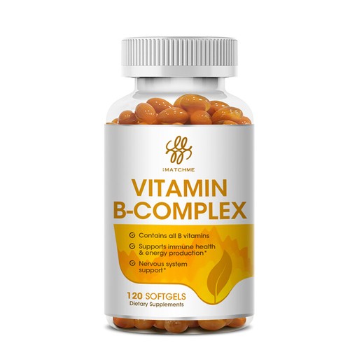 2-600 Vitamin B Complex Capsules B1,B2,B3,B5,B6,B12, Immune Support Pills - Picture 3 of 12