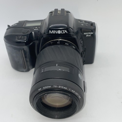 Minolta AF 70-210MM 1:4.5-5.6 Zoom Lens & Minolta Maxxum 3xi Camera Parts Only - Picture 2 of 10