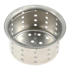 Sink Filter Basket Filtering Out Hair Food Dirt Kitchen Bathroom Stainless Steel