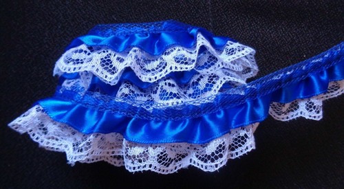 Ruffle Lace Trim 1" price per yard/ select color - Picture 19 of 31