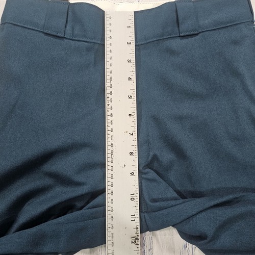 Dickies MENS SIZE 28X32 Work Pants Twill Loose Fit Pockets Green Double Knee - Picture 4 of 12