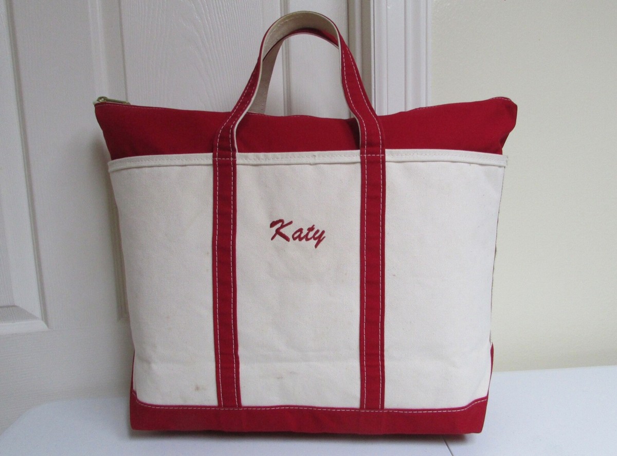 Retro Boater in Red/Grey Outline Tote Retro Boater in Red/Grey Outline Tote