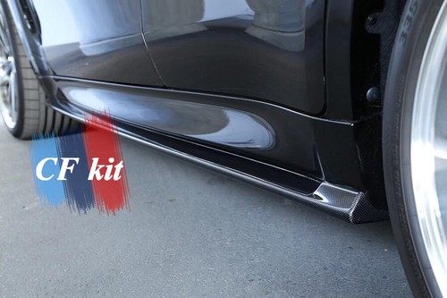 CARBON FIBER FOR 15-2019 BMW F15 F16 F85 F86 X5M X6M SIDE SKIRTS EXTENSION LIP - Picture 14 of 15
