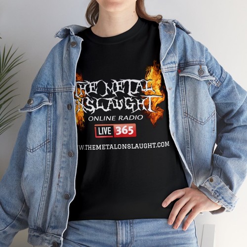 TMO Online Radio With Advisory on Back Unisex Heavy Cotton Tee - Picture 10 of 13