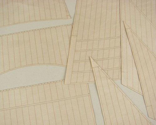 HMS Rattlesnake 1776 Laser-Cut Holzbausatz Modell 1:72 für Modellbauer - Bild 7 von 10