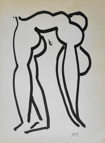 Henri Matisse "Nu Bleu X "  Original Lithograph Limited Ed.  Mourlot 1958 - Picture 4 of 5