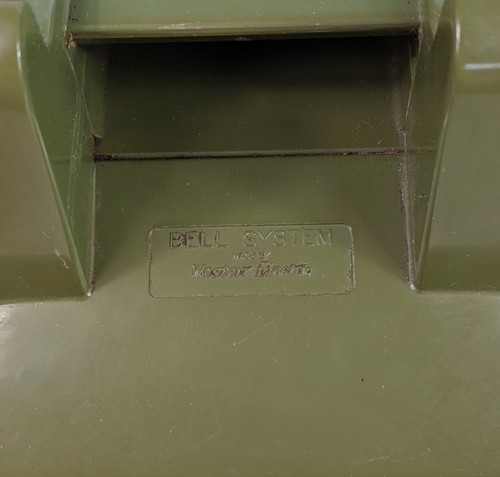 Telefono Vintage Green Bell System Western Elettrico Quadrante Rotante Cordato 500 4 Poli - Foto 12 di 19