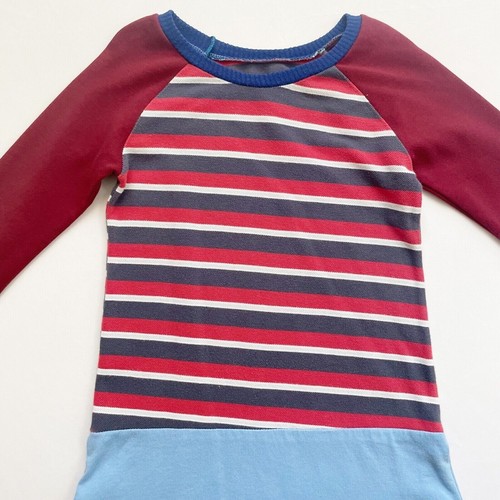 Vestido CourtneyCourtney Manga Larga Niñas Rojo Talla 5/6 Giro Falda Rayas Niños - Imagen 2 de 7