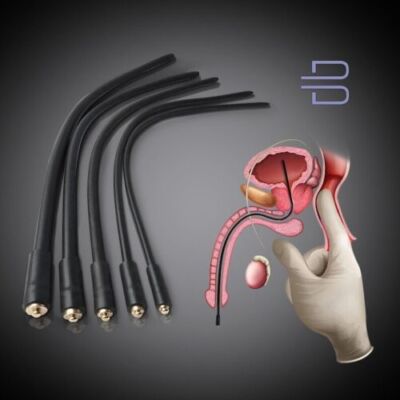 Silicone Electric E-stim Stretcher Urethral Sounding Rod Penis Plug Dilator Toys - Foto 9