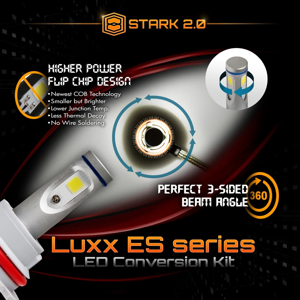 Kit de conversión de faros LED para moto 40W 4500LM 1 pieza o par 6000K blanco (A) Foto 2 de 4