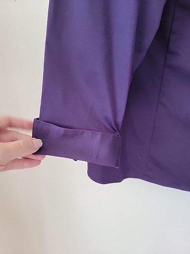 Lane Bryant Top Womens Size 22  Blouse Purple Button Up Career Basic Casual - Picture 5 of 9